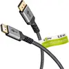 Image de Goobay DisplayPort   DisplayPort (2 m), Câble vidéo, Noir, Gris
