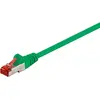 Image de Goobay Câble patch CAT 6, S/FTP (PiMF), vert, 0,15 m (S/FTP, CAT6, 0.15 m), Câble réseau