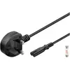 Image de Goobay Câble d'alimentation Royaume-Uni, 1,8 m, noir (1.80 m), Câble d'alimentation, Noir