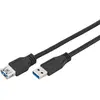 Image de Monacor USB A   USB A (1.80 m, USB 3.2 Gen 1), Câble USB