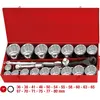 Image de KS Tools, Clé à douille + douilles, Jeu de douilles 1", 22 pièces, réversibles