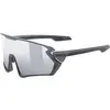 Image de Uvex, Unisexe, Lunettes de sport, sportstyle 231 (Grey, Noir mat, mirror silver (S2)), Gris