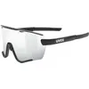 Image de Uvex, Femmes, Lunettes de sport, sportstyle 236 set (Noir mat, Argent, Transparent), Noir
