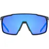 Image de Uvex, Unisexe, Lunettes de sport, mtn perform small (Noir mat, Miroir Bleu), Noir