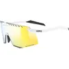 Image de Uvex, Unisexe, Lunettes de sport, Pace stage CV (blanc mat (jaune)*, colorvision vert brillant), Blanc