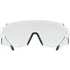 Image de Uvex, Unisexe, Lunettes de sport, pace stage small V (blanc mat (bleu), variomatic mirror blue), Blanc