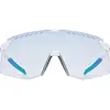 Image de Uvex, Unisexe, Lunettes de sport, pace stage V (blanc mat (bleu), variomatic mirror blue), Blanc