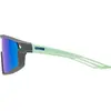 Image de Uvex, Unisexe, Lunettes de sport, Skyryse jr. (Gris-vert mat, Miroir Bleu), Gris, Vert, Bleu