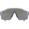 Image de Uvex, Unisexe, Lunettes de sport, mtn perform (clear-met purple, Miroir Argent), Violet, Transparent