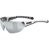 Image de Uvex, Unisexe, Lunettes de sport, equate (Blanc Mat, Miroir Argent), Blanc, Noir