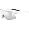 Image de Uvex, Unisexe, Lunettes de sport, pace stage small (Blanc Mat, Miroir Argent), Blanc