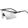 Image de Uvex, Unisexe, Lunettes de sport, flowline (Noir mat, Miroir Argent), Noir