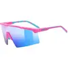 Image de Uvex, Unisexe, Lunettes de sport, flowline (Rose mat, Miroir Bleu), Pink