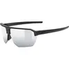 Image de Uvex, Unisexe, Lunettes de sport, vectiv set (Noir mat, Clear, Miroir Argent), Noir