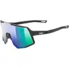 Image de Uvex, Unisexe, Lunettes de sport, sequenze (Noir mat (Vert), Miroir Vert), Noir