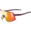 Image de Uvex, Unisexe, Lunettes de sport, sequenze CV (Bourgogne Mat, colorvision mirror red), Rouge