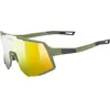 Image de Uvex, Unisexe, Lunettes de sport, sequenze CV (olive mat, colorvision mirror yellow), Vert