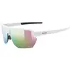 Image de Uvex, Unisexe, Lunettes de sport, vectiv (Blanc Mat, Miroir Rose), Blanc