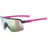 Image de Uvex, Unisexe, Lunettes de sport, dyrt jr. (black-pink tortoise matt, Miroir Rose), Pink, Noir