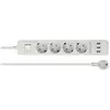 Image de Delock, Multiprise, Rallonge (4x, CEE 7/3, USB-A, 1.50 m)