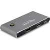Image de Delock Commutateur KVM USB-C, Commutateur KVM, Gris
