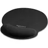 Image de Delock Tapis de souris avec repose-poignets rond noir (S), Tapis de souris, Noir