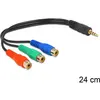 Image de Delock Composite Video   3.5mm Klinke (0.24 m), Câble audio