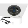 Image de Delock Concentrateur de bureau 4 ports USB 3.0 (USB-A, 4 ports), Station d’accueil + hub USB, Noir