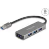 Image de Delock 63171 (USB-A, 4 ports), Station d'accueil + hub USB, Gris, Noir