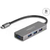Image de Delock 63173 (USB-C, 4 ports), Station d'accueil + hub USB, Noir