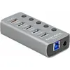 Image de Delock Hub USB 3.2 (USB-B, 5 ports), Station d’accueil + hub USB, Gris