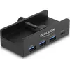Image de Delock Hub externe USB 5 Gbps 4 ports 3 x USB Type-A et 1 x (USB-A, 4 ports), Station d’accueil + hub USB, Noir
