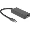 Image de Delock USB Type-C Adapter zu Combo HDMI DisplayPort Buchse 8K (HDMI, 15 cm), Adaptateur données + vidéo, Gris