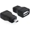 Image de Delock USB-A - Mini USB (Mini USB, 3.50 cm), Adaptateur données + vidéo, Noir
