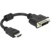 Image de Delock HDMI zu (DVI, HDMI, 20 cm), Adaptateur données + vidéo, Noir