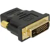 Image de Delock DVI-D zu (HDMI, 4.80 cm), Adaptateur données + vidéo, Noir