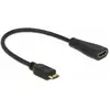 Image de Delock Mini HDMI zu HDMI (0.23 m), Câble vidéo, Noir
