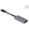 Image de Delock Adaptateur USB Type-C  vers 2,5 Gigabit LAN slim (USB, USB-C, RJ45 2.5 Gigabit Ethernet (1x)), Adaptateur réseau, Gris