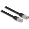 Image de Delock Câble réseau RJ45 Cat.6A S/FTP PE Outdoor 5 m noir (S/FTP, CAT6a, 5 m), Câble réseau