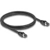 Image de Delock Câble réseau RJ45 Cat.8.1 S/FTP 1 m jusqu'à 40 Gbps noir (S/FTP, CAT8.1, 1 m), Câble réseau