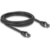 Image de Delock Câble réseau RJ45 Cat.8.1 S/FTP 2 m jusqu'à 40 Gbps noir (S/FTP, CAT8.1, 2 m), Câble réseau