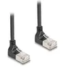 Image de Delock Câble réseau RJ45 Cat.6A S/FTP Slim 90° haut / haut (S/FTP, CAT6a, 0.25 m), Câble réseau