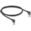Image de Delock Câble réseau RJ45 Cat.6A S/FTP Slim 90° haut / haut (S/FTP, CAT6a, 1 m), Câble réseau