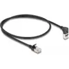 Image de Delock Câble réseau RJ45 Cat.6A S/FTP Slim 90° en haut coudé (S/FTP, CAT6a, 0.50 m), Câble réseau