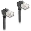 Image de Delock Câble réseau RJ45 Cat.6A S/FTP Slim 90° bas / bas (S/FTP, CAT6a, 0.25 m), Câble réseau