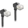Image de Delock Câble réseau RJ45 Cat.6A S/FTP Slim 90° bas / bas (S/FTP, CAT6a, 1 m), Câble réseau