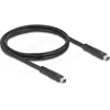 Image de Delock Mini DisplayPort Kabel 16K 60 Hz 80 Gbps 1,5 m (1.50 m), Câble vidéo, Noir