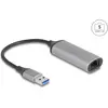 Image de Delock USB Typ-A 5 Gigabit LAN Adapter (RJ45 (1x)), Adaptateur réseau, Gris