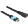 Image de Delock Câble d'extension HDMI haute vitesse 48 Gbps 8K 60 Hz 1 m (1 m), Câble vidéo, Noir, Turquoise