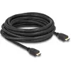 Image de Delock Câble HDMI haute vitesse 48 Gbps 8K 60 Hz noir 7 m (7 m), Câble vidéo, Or, Noir